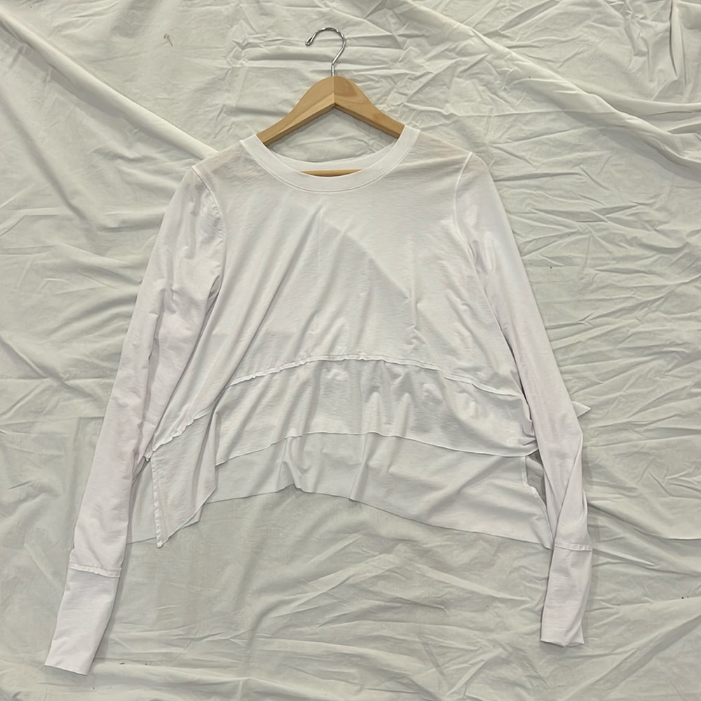 White Free People Movement Long Sleeve, Size M